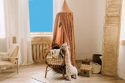 Ablakra szerelhető roló kék színű