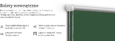 Ablakra akasztható roló zöld színű