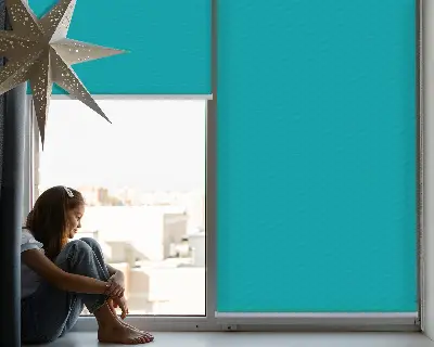 Sötétítő roló türkiz színű