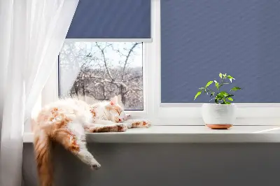 Ablakra akasztható roló sötétkék színben
