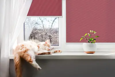 Ablakra szerelhető roló bordó színben