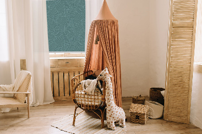 Ablakra akasztható roló Zöld pálmalevelek