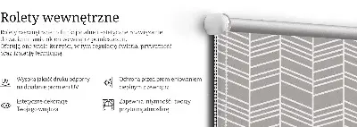 Sötétítő roló fehér fenyő mintával