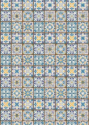 Ablakra szerelhető roló mandala mintás