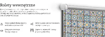 Ablakra szerelhető roló mandala mintás