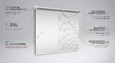 Sötétítő roló téglalap mintás változatban