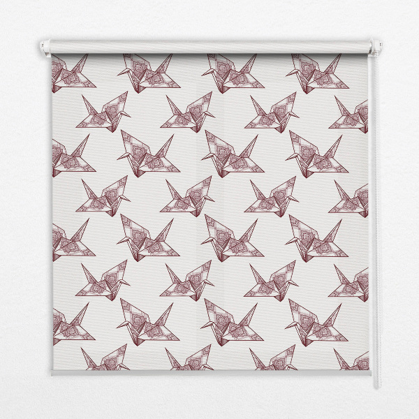 Ablakra akasztható roló Origami hattyúk