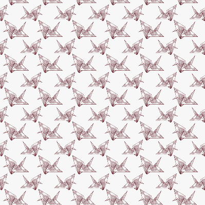 Ablakra akasztható roló Origami hattyúk