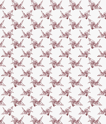 Ablakra akasztható roló Origami hattyúk