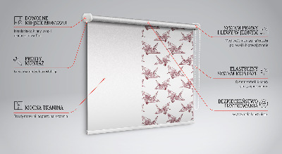 Ablakra akasztható roló Origami hattyúk