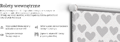 Sötétítő roló Szürke szívek
