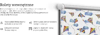 Sötétítő roló színes sárkányok mintával