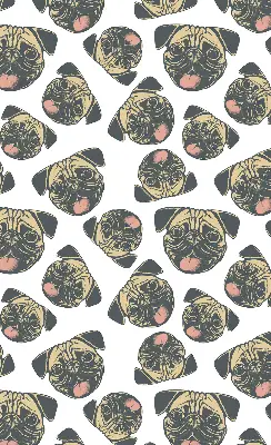 Ablakra szerelhető roló bulldog mintával