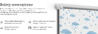 Sötétítő roló felhők és eső mintával