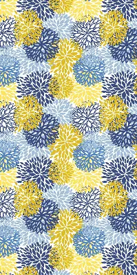 Ablakra akasztható roló festett növények mintával