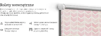 Sötétítő roló rózsaszín cikkcakk mintás