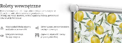Ablakra szerelhető roló citrom színű