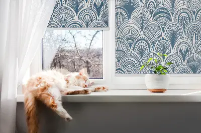 Sötétítő roló kék mintás kivitelben