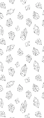 Ablakra szerelhető roló geometriai alakzatos mintával