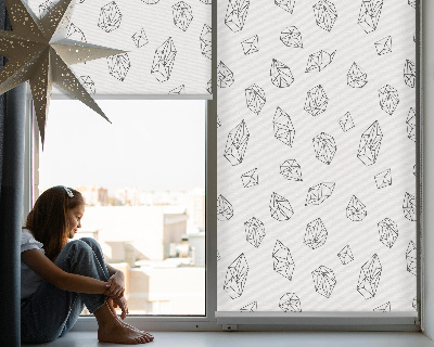 Ablakra szerelhető roló Geometriai alakzatok