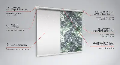 Sötétítő roló levelek mintával
