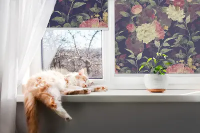 Sötétítő roló virágos mintával