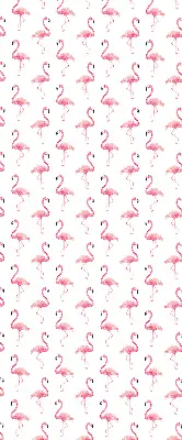 Ablakra akasztható roló flamingó mintás