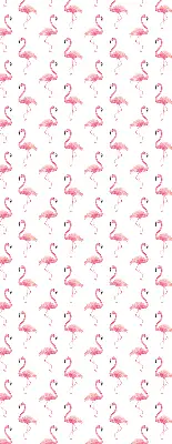Ablakra akasztható roló flamingó mintás