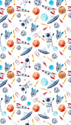 Ablakra akasztható roló rakéták, kozmonauták, bolygók és UFO-k mintával