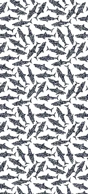 Ablakra szerelhető roló cápás mintával