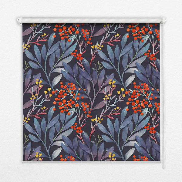 Sötétítő roló Sötét levelek és berkenye
