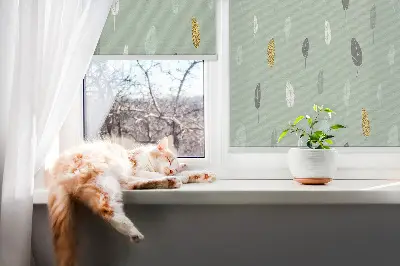Ablakra szerelhető roló színes fák mintával