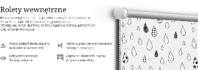 Sötétítő roló cseppek mintával