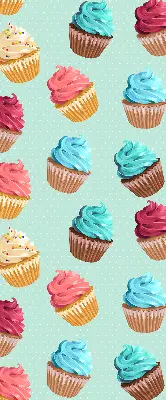 Ablakra akasztható roló muffin mintás