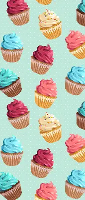 Ablakra akasztható roló muffin mintás