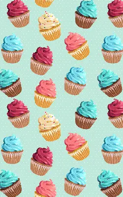Ablakra akasztható roló muffin mintás