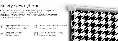 Ablakra akasztható roló geometrikus mintával