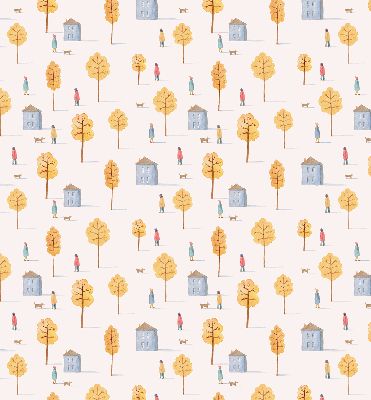 Ablakra szerelhető roló Házak a fák között