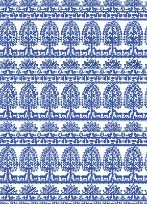 Ablakra szerelhető roló kék mintás változatban