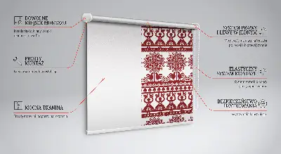Ablakra akasztható roló barna mintás kivitel