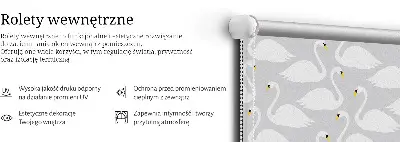 Sötétítő roló hattyúk mintával