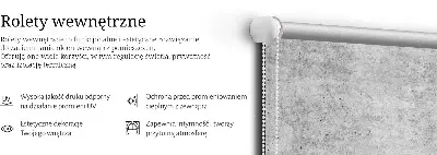 Ablakra szerelhető roló szürke texturált mintával