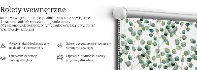 Sötétítő roló levelek az ágakról mintával