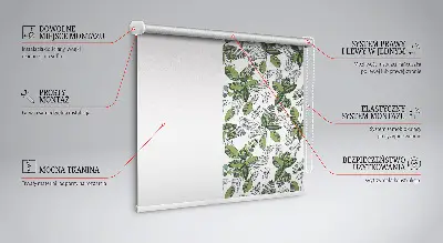 Sötétítő roló növények mintával