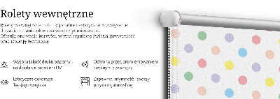 Sötétítő roló Színes pontok