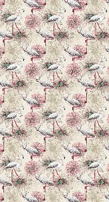 Sötétítő roló fehér flamingók mintával