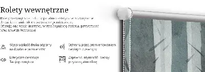 Ablakra akasztható roló fák mintával
