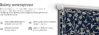 Ablakra szerelhető roló virágok mintával