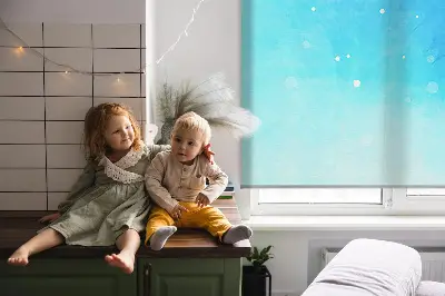 Ablakra akasztható roló északi fény mintával