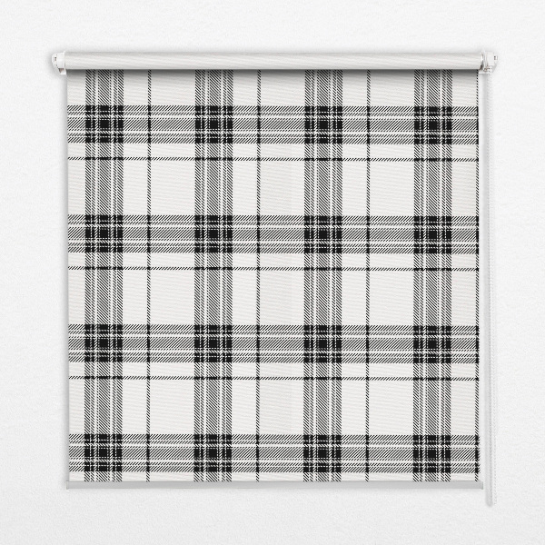 Ablakra akasztható roló Szürke tartan